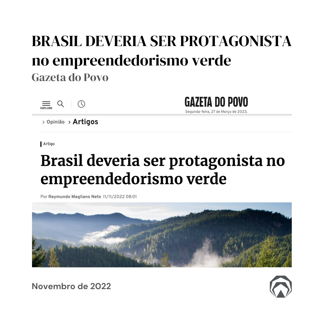 BRASIL DEVERIA SER PROTAGONISTA no empreendedorismo verde gazeta do povo